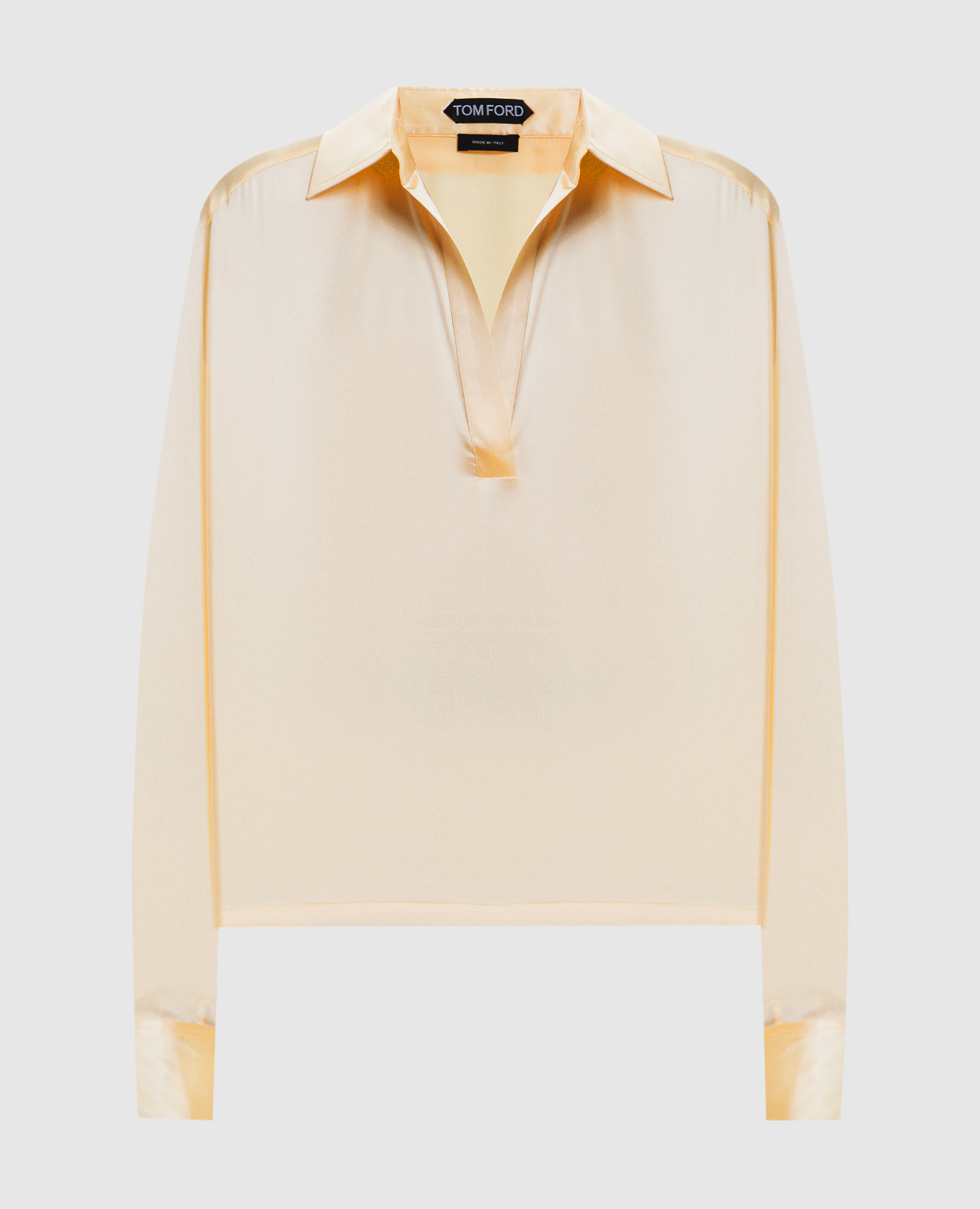 Yellow silk blouse