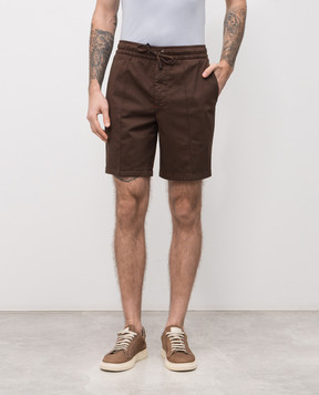 ISAIA Brown shorts PNCT21XP871