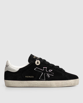 Premiata Stevend black suede sneakers STEVEND8487