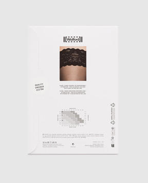 Wolford Beige stockings with lace 20 den Satin touch 21223