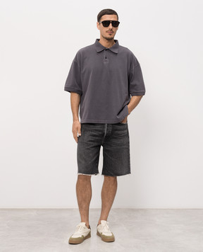 AGOLDE Curren gray polo shirt A10523074