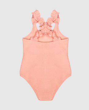 Dolce&Gabbana Children's pink swimsuit with DG monogram L2J870ON0CA