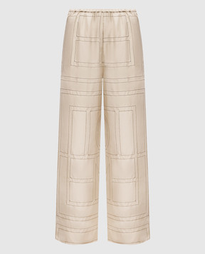 Toteme Beige silk pants 213255707
