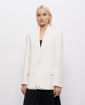 Victoria Beckham Ivory wool jacket 1226WJK007503A