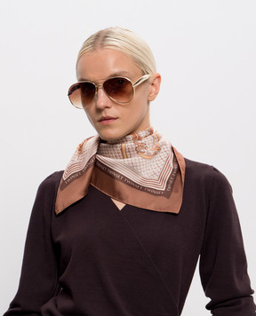 Twinset Beige printed scarf 262TO5550