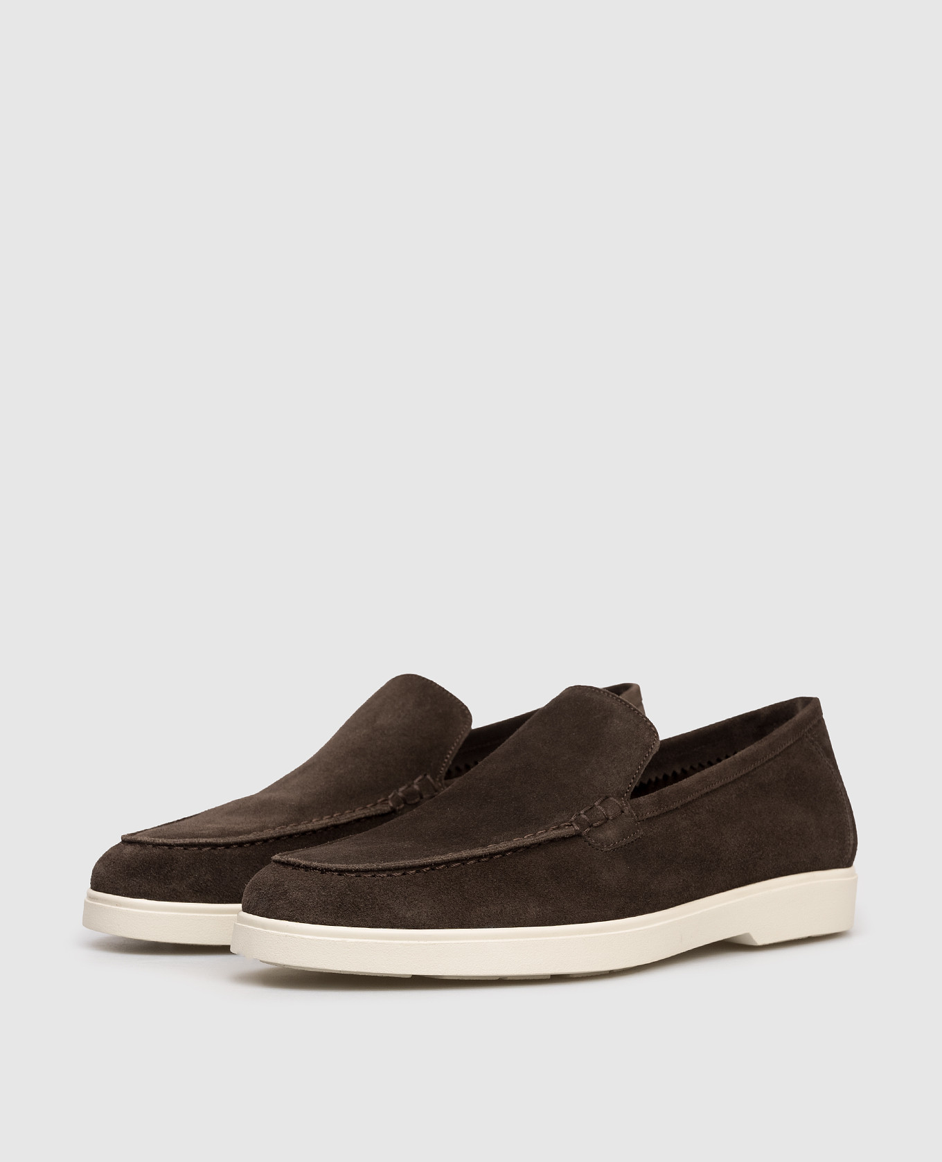 

SAVILLE brown suede loafers MooRER