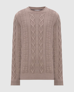 Brunello Cucinelli Beige patterned sweater M28505900