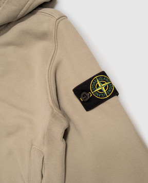Stone Island Children's khaki sports jacket with logo patch L2S166100006S0A2068
