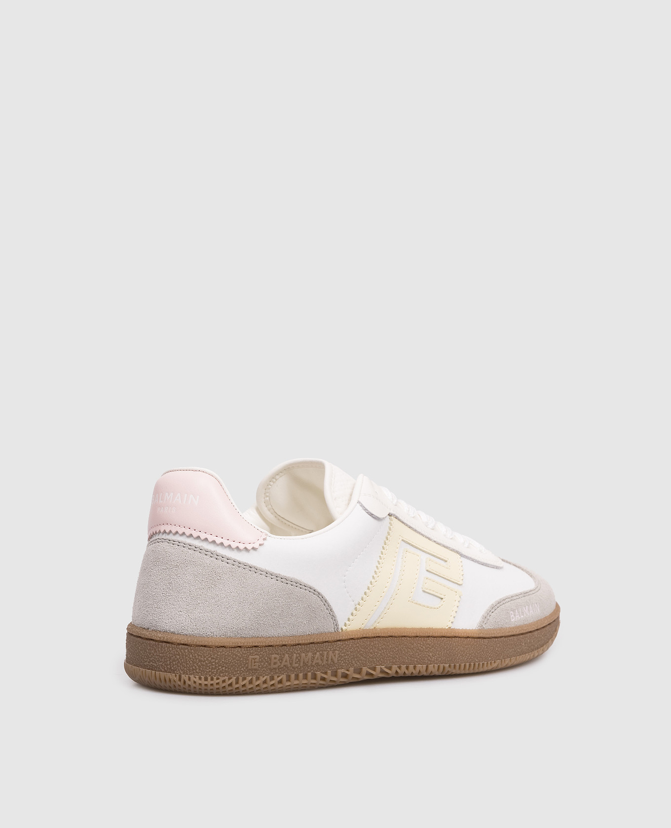 

B-Court logo print combo sneakers Balmain, White