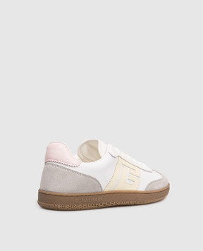 Balmain B-Court logo print combo sneakers GN1VI735TCLN