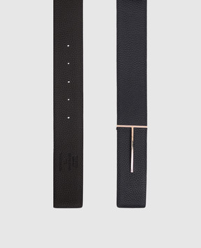 Tom Ford Blue leather reversible belt TB331LCL236S