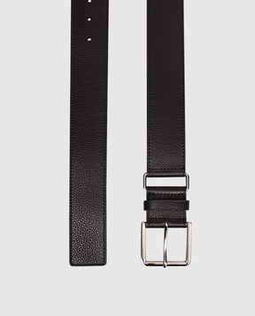 Givenchy Black leather belt with logo BK407HK18A