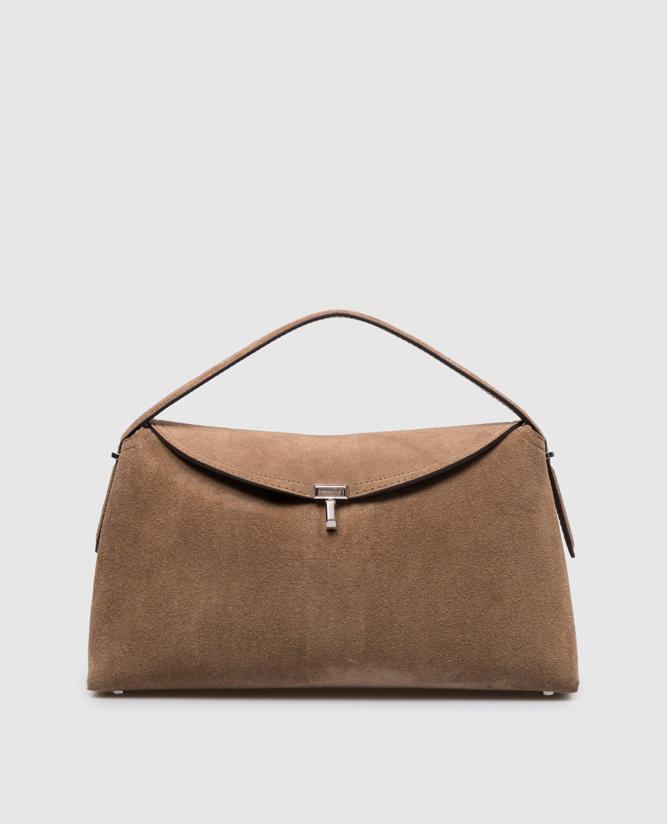 Beige suede bag
