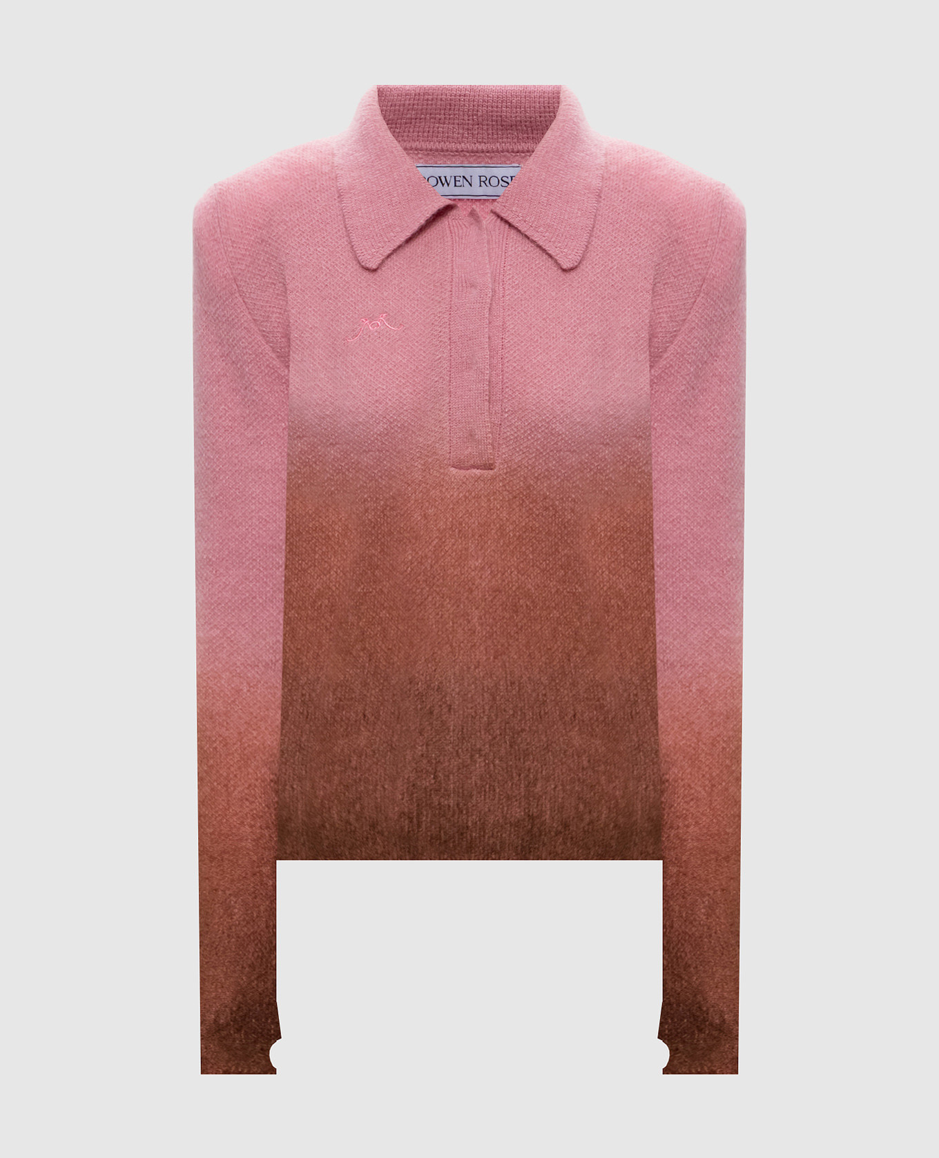 Pink sweater with wool