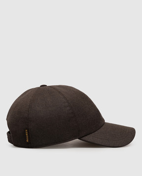 MooRER Brown ROBINSON wool and cashmere cap ROBINSONLL