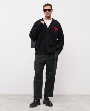 Ami Paris Black wool pants HTR111WV0066