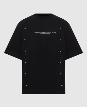 Off-White Black Chakra Arrow Print T-Shirt 44MAA120F26J00F