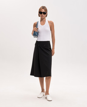 Maison Margiela MM6 Black skirt with wool S52ME0035M35436