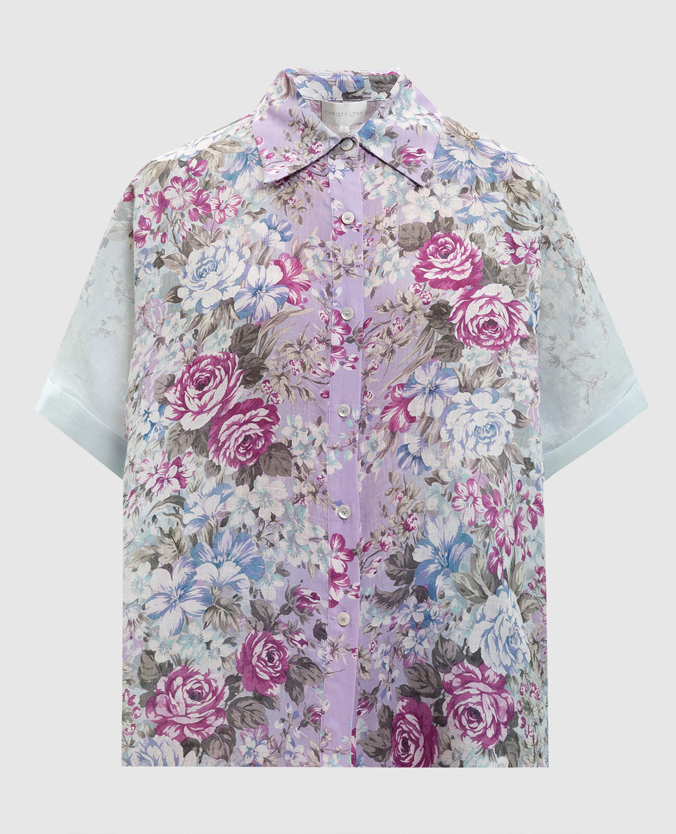 Rosa linen print shirt