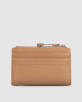 Gianni Chiarini Beige leather wallet with logo PF6003TKL