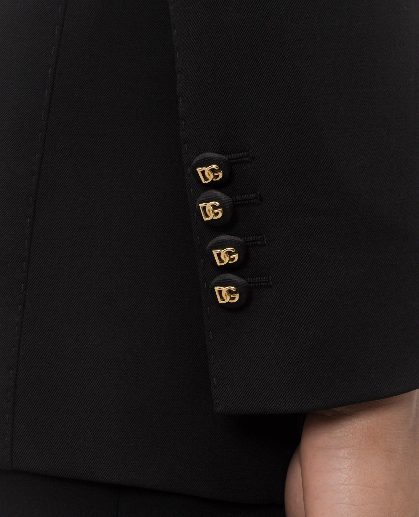 Black wool jacket Dolce&Gabbana 4