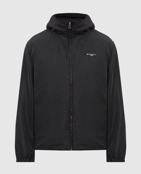Givenchy Black windbreaker with print BM01JA1YMG