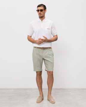 Stefano Ricci White polo with silk K616459P31F26221