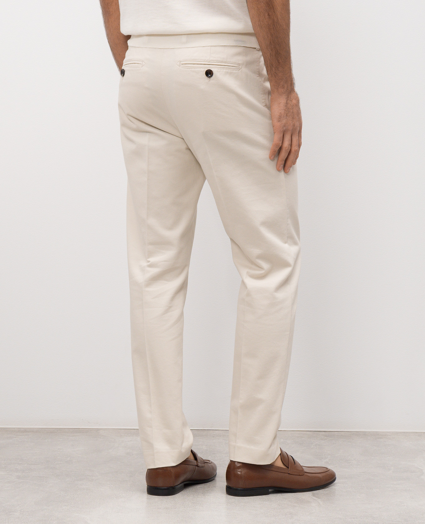 

White pants with logo Tom Ford