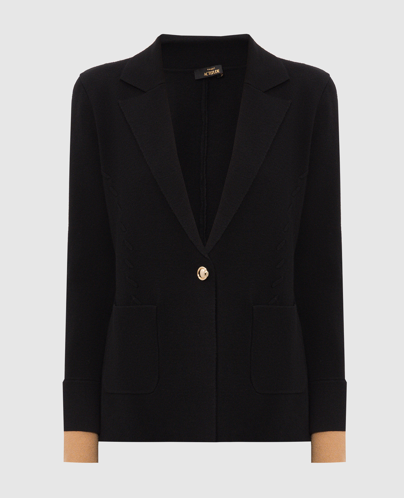 Black jacket with layering effect Twinset