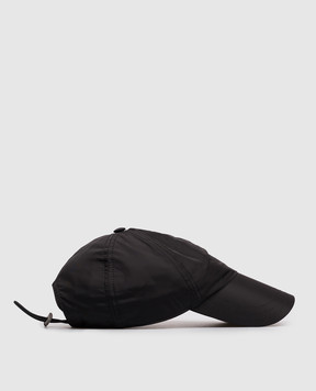 Saint Laurent Black cap with logo embroidery 8698213YU00
