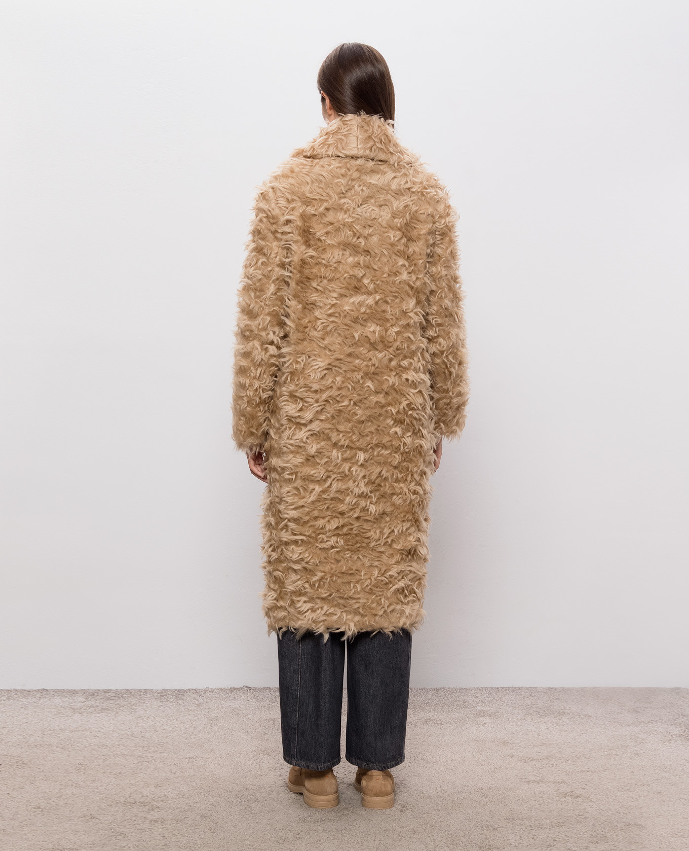 Beige coat with wool Peserico 4