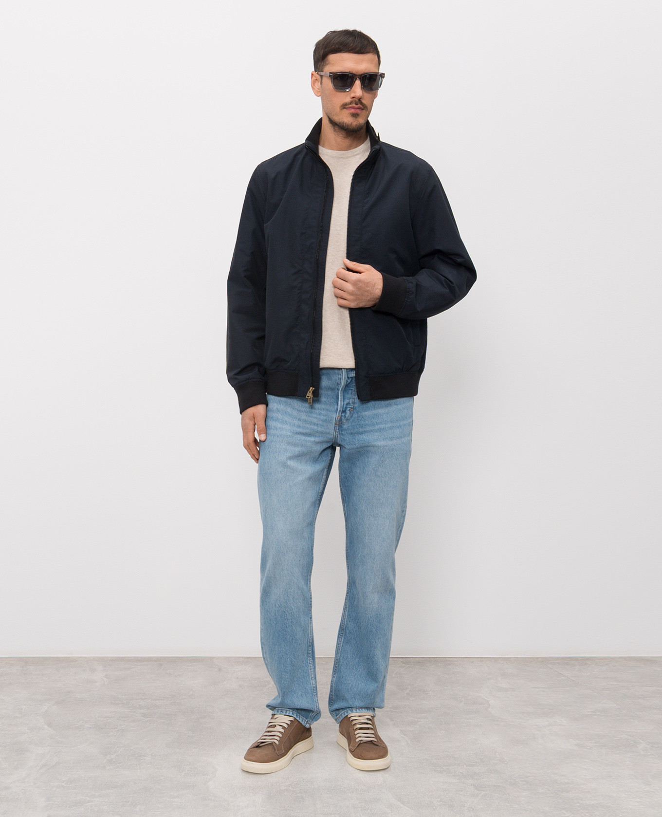 

Beige melange T-shirt Woolrich