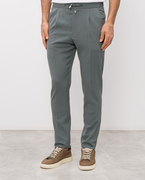 Enrico Mandelli Green wool pants GYM02B6009