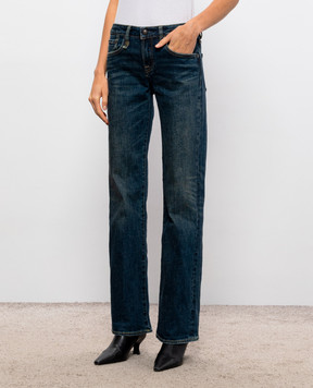 R13 Blue jeans with a worn effect R13WD220D345A
