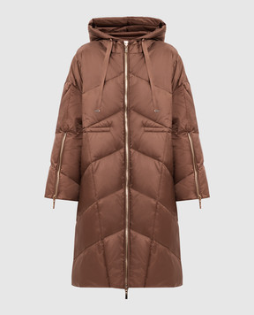 Twinset Brown long jacket 262TT2020
