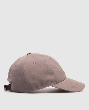 Brunello Cucinelli Children's brown cap with embroidered emblem B252DW322A