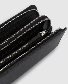 Orciani Black leather wallet SU0125MIC