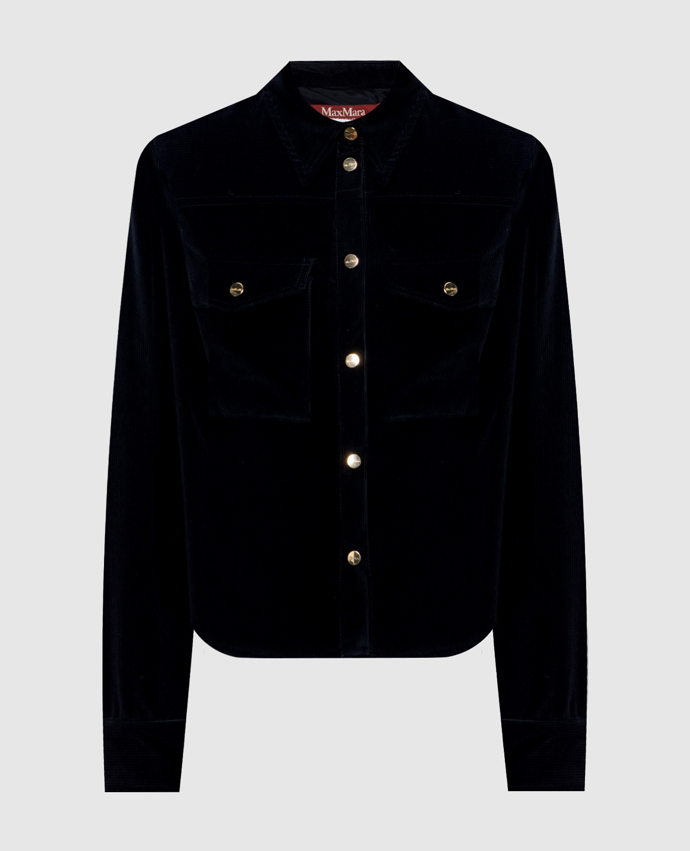 Blue corduroy shirt RIVOLO