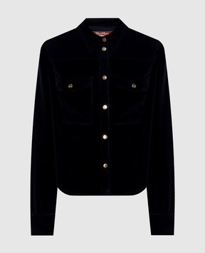 Max Mara Blue corduroy shirt RIVOLO MSTRIVOLO