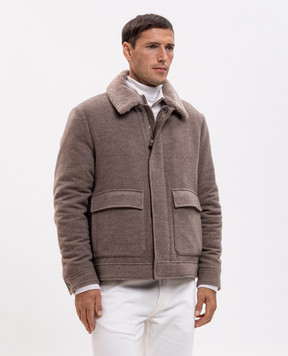 Canali Brown wool and cashmere jacket SG03517O41108