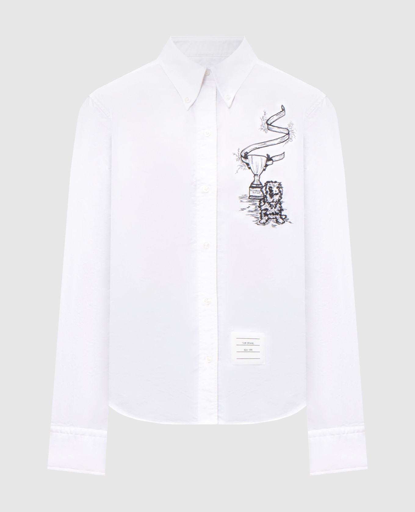 

White shirt with embroidery Thom Browne