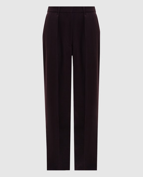 Victoria Beckham Purple wool pants 1425WTR002857G