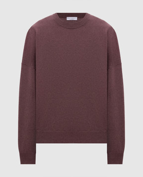 Brunello Cucinelli Marsala cashmere sweater M12244410P