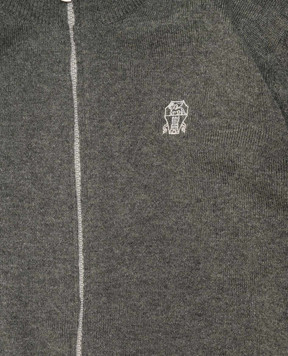 Brunello Cucinelli Gray cashmere cardigan B22M10026B