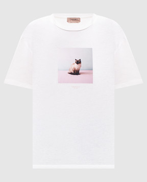Twinset White T-shirt with print 262TF2090