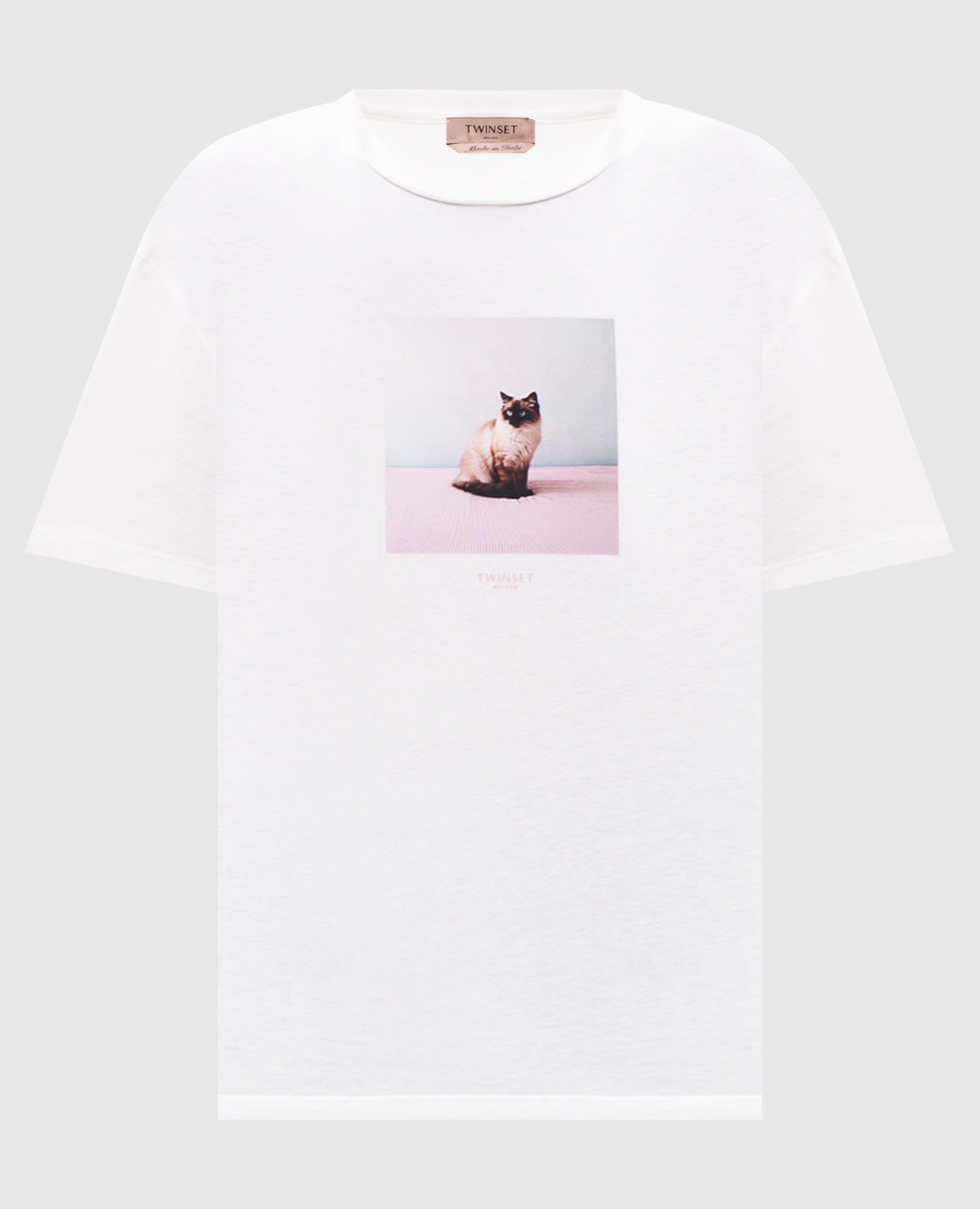 White T-shirt with print