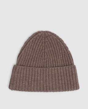 Cashmere&Whiskey Brown hat with wool 201