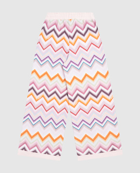 Missoni Children's pink printed sweatpants MZ6A30Z3183
