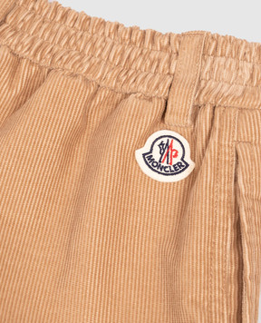 Moncler ENFANT Children's brown corduroy cargo pants L29542A0000554APL