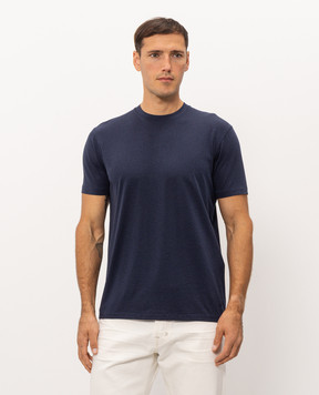 Tom Ford Blue cotton t-shirt JCS004JMT012